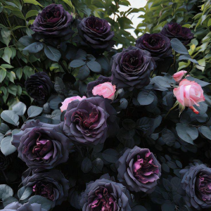 Роза Черная купить по цене от 450р. в интернет-магазине «Посадика» с доставкой почтой в в Кувшиновое и по всей России – [изображение №1].