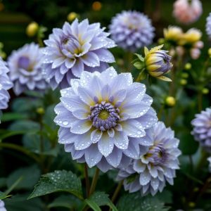 Георгин Акварель купить по цене от 680р. в интернет-магазине «Посадика» с доставкой почтой в в Кувшиновое и по всей России – [изображение №1].